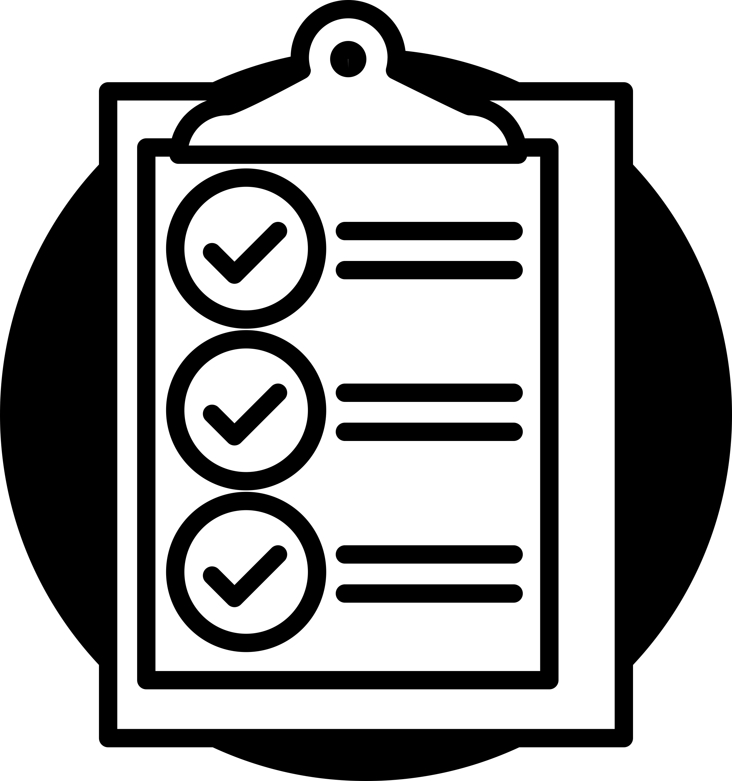 Clipboard With Check List Engraving Svg Design Free Vectors